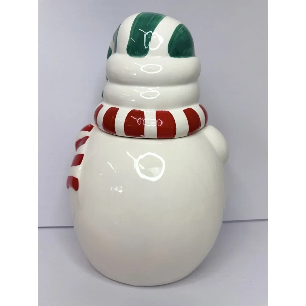 Vintage Snowman Cookie Jar 11¼